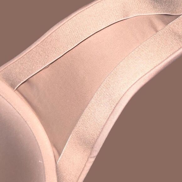 NWT Plus Size Maidenform Nude Strapless Power Band Convertible Bra Size 40D - Picture 7 of 8